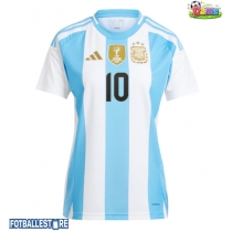 Argentina Lionel Messi #10 Hjemmedrakt Dame Copa America 2024 Kortermet